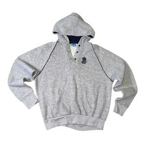 VTG 80s Epcot Center Disney World Snap Neck Hoodie - Gray - XL - Made in USA